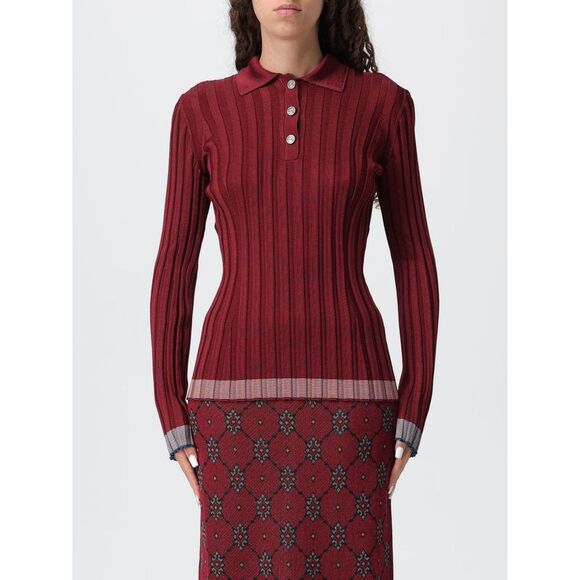 ETRO Sweaters - Etro Polo Shirt Woman Red